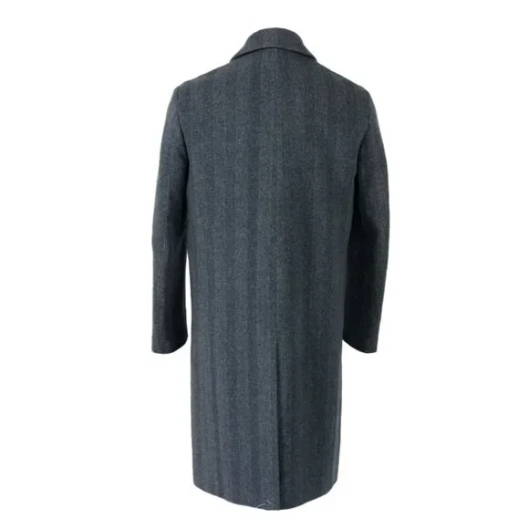 MR. PORTER Cashmere Dress Coat SZ Large - Gray